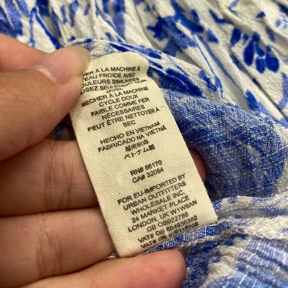 Free People Forever Always Floral Midi Dress Cold Shoulder Boho Size 2 - Picture 9 of 14